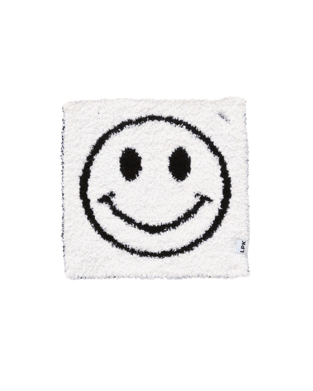 Smiley Plush Lovey | Black - HoneyBug