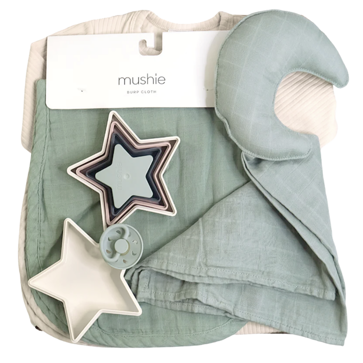 Moon & Stars Gift Box - Sage - HoneyBug