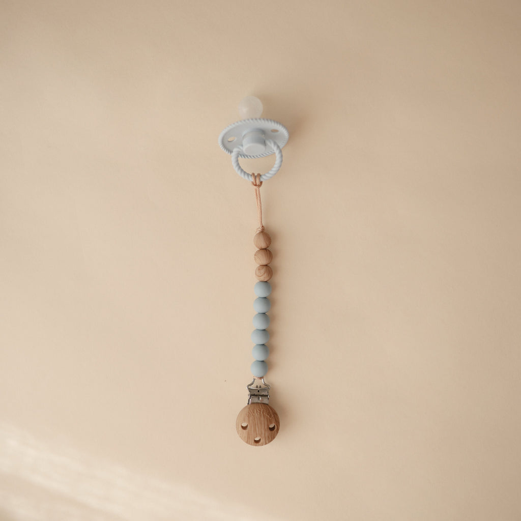 Silicone Pacifier Clip | Eva - Cloud - HoneyBug