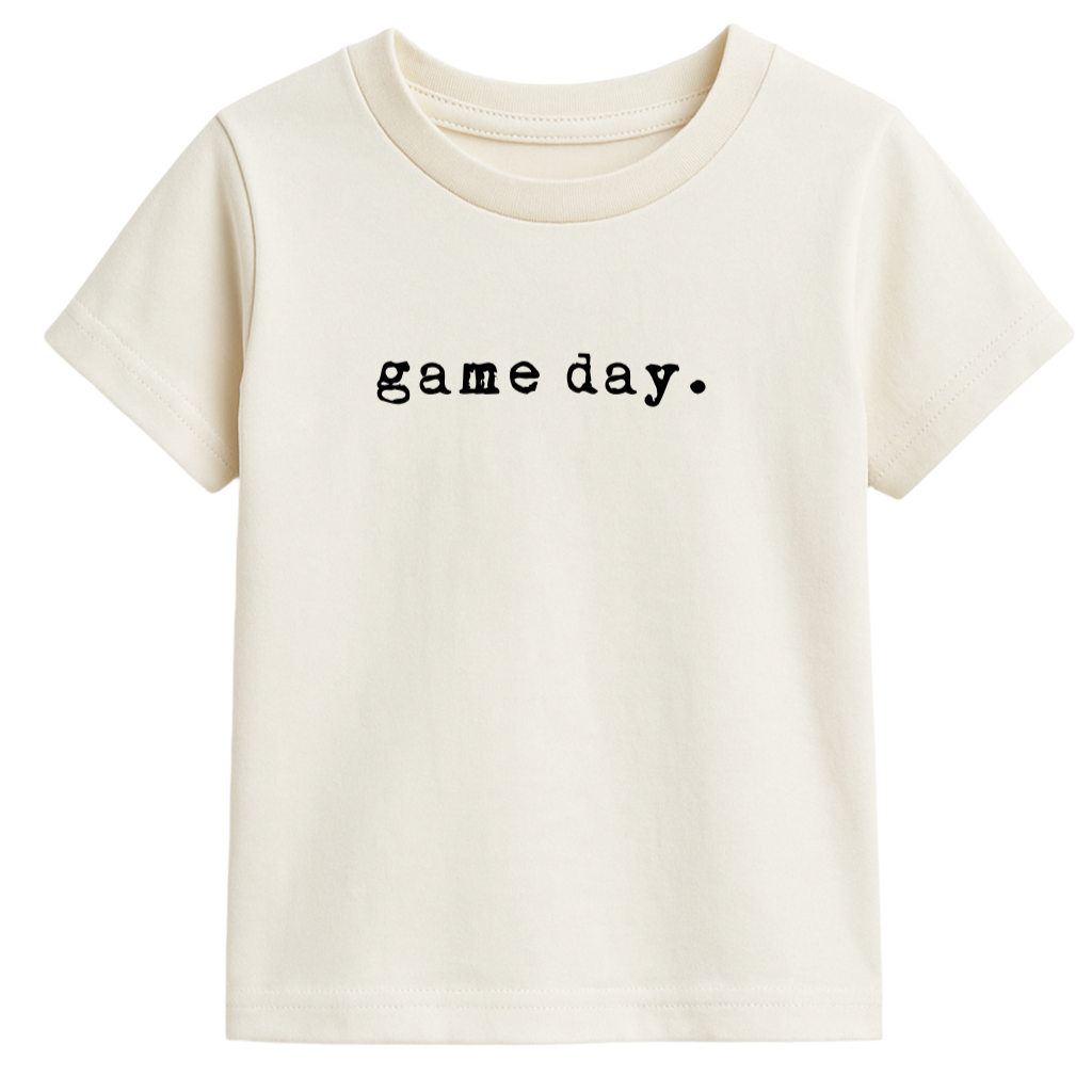 Game Day Graphic Kids Organic Cotton T-shirt - HoneyBug