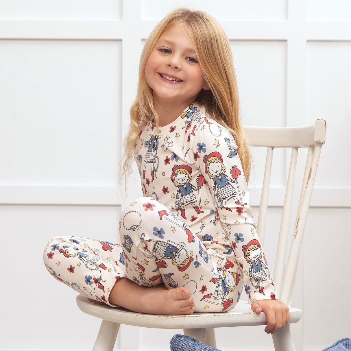 Cowgirl Bamboo Pajama Set - HoneyBug