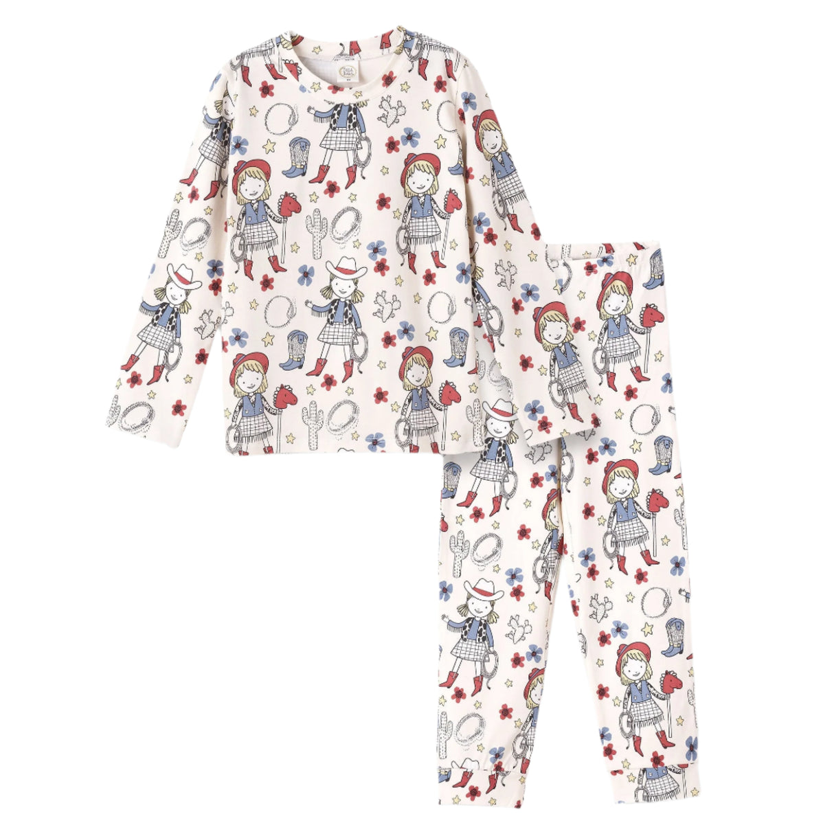 Cowgirl Bamboo Pajama Set - HoneyBug