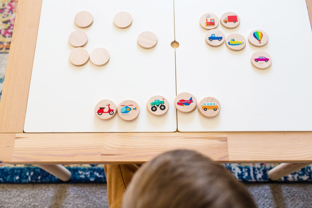 Transportation Matching Tiles - HoneyBug