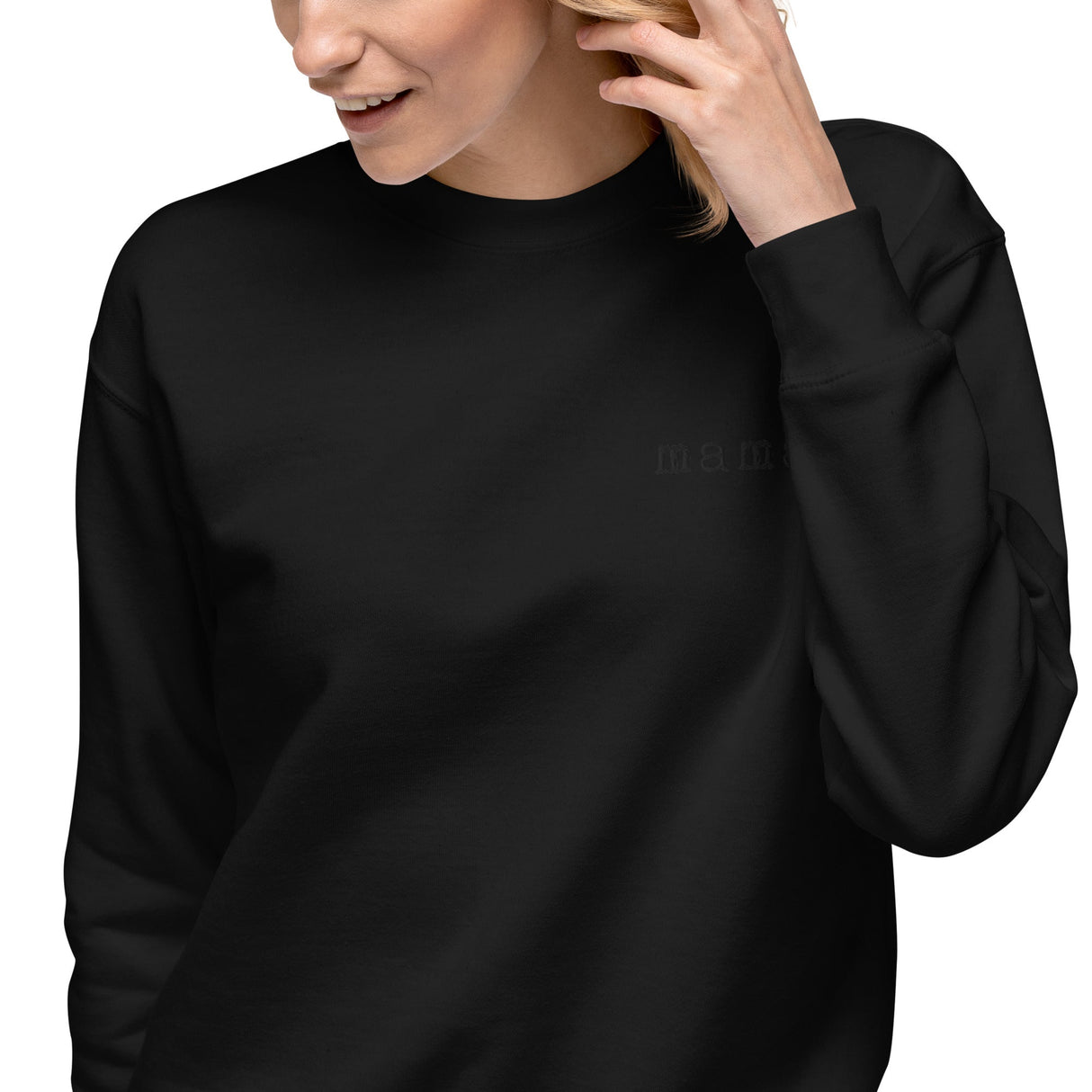 Mama. Embroidered | Premium Adult Sweatshirt - HoneyBug