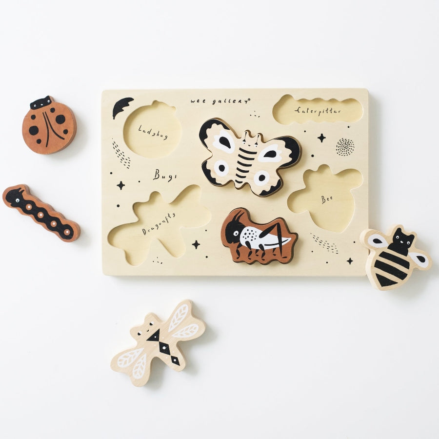 Wooden Tray Puzzle - Bugs - HoneyBug