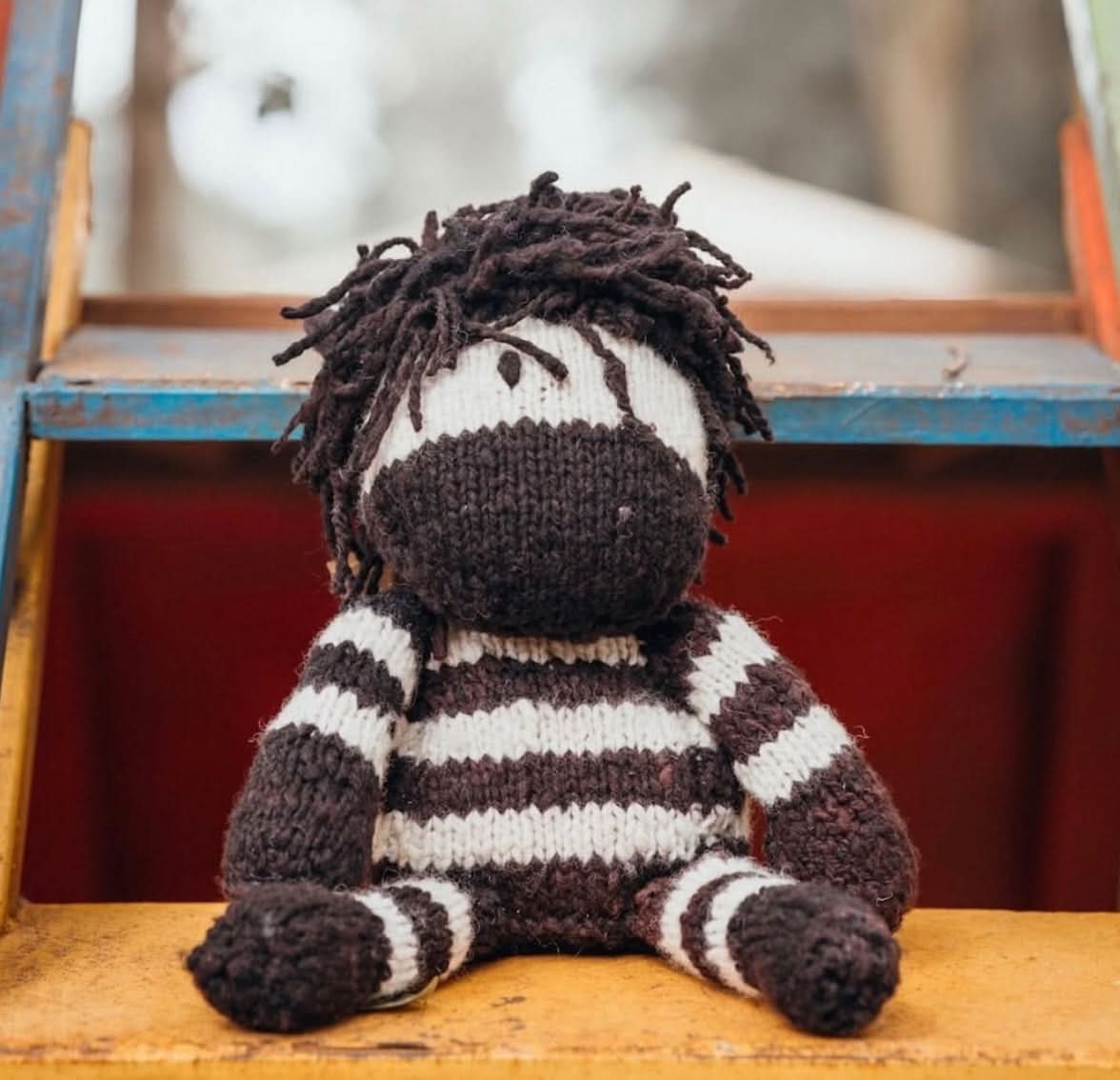 Wool Knit Buddy | Zachary the Zebra - HoneyBug