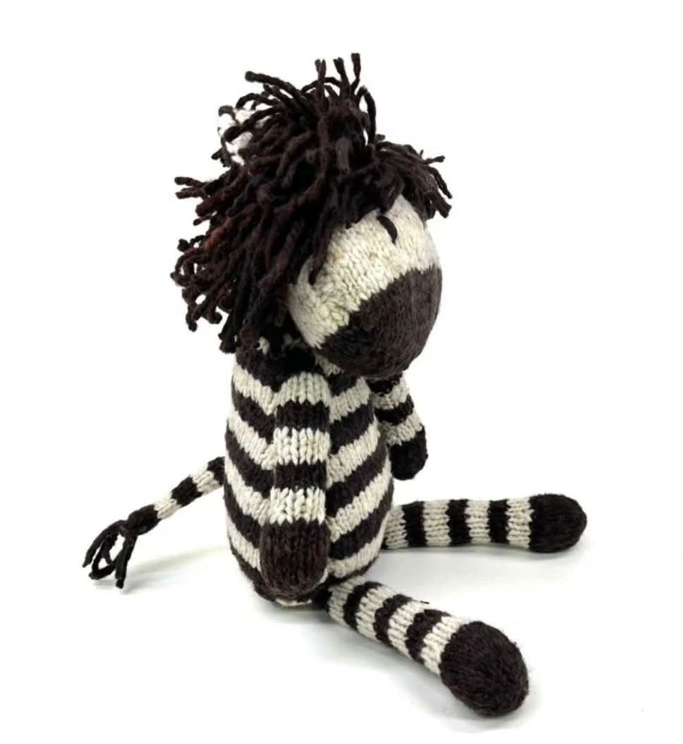 Wool Knit Buddy | Zachary the Zebra - HoneyBug