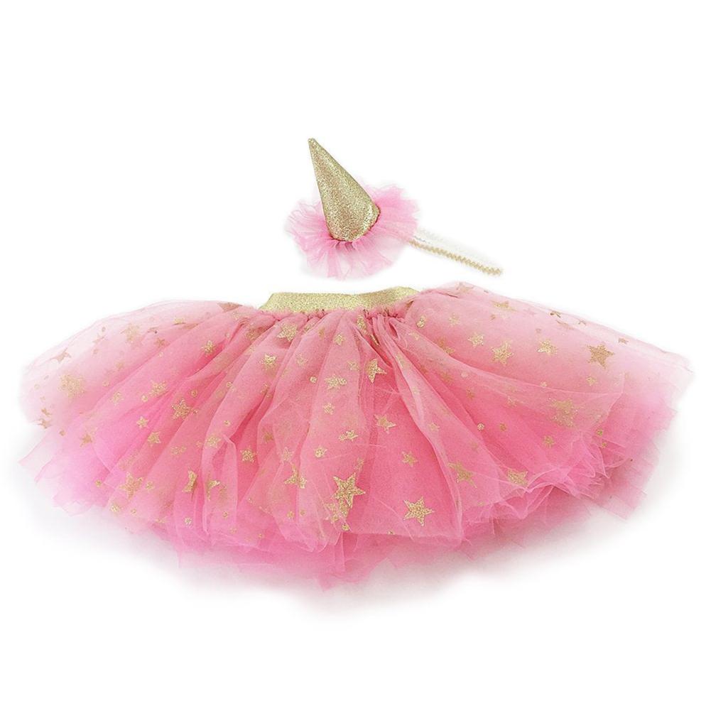 Tutu Skirt And Party Hat Dress Up Set - HoneyBug