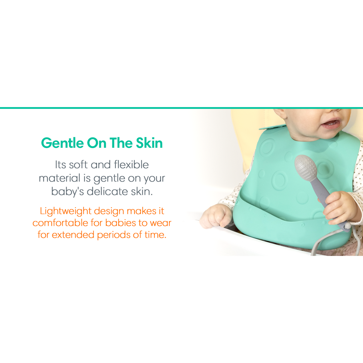 Busy Baby Bungee Bib & Utensil Set - HoneyBug