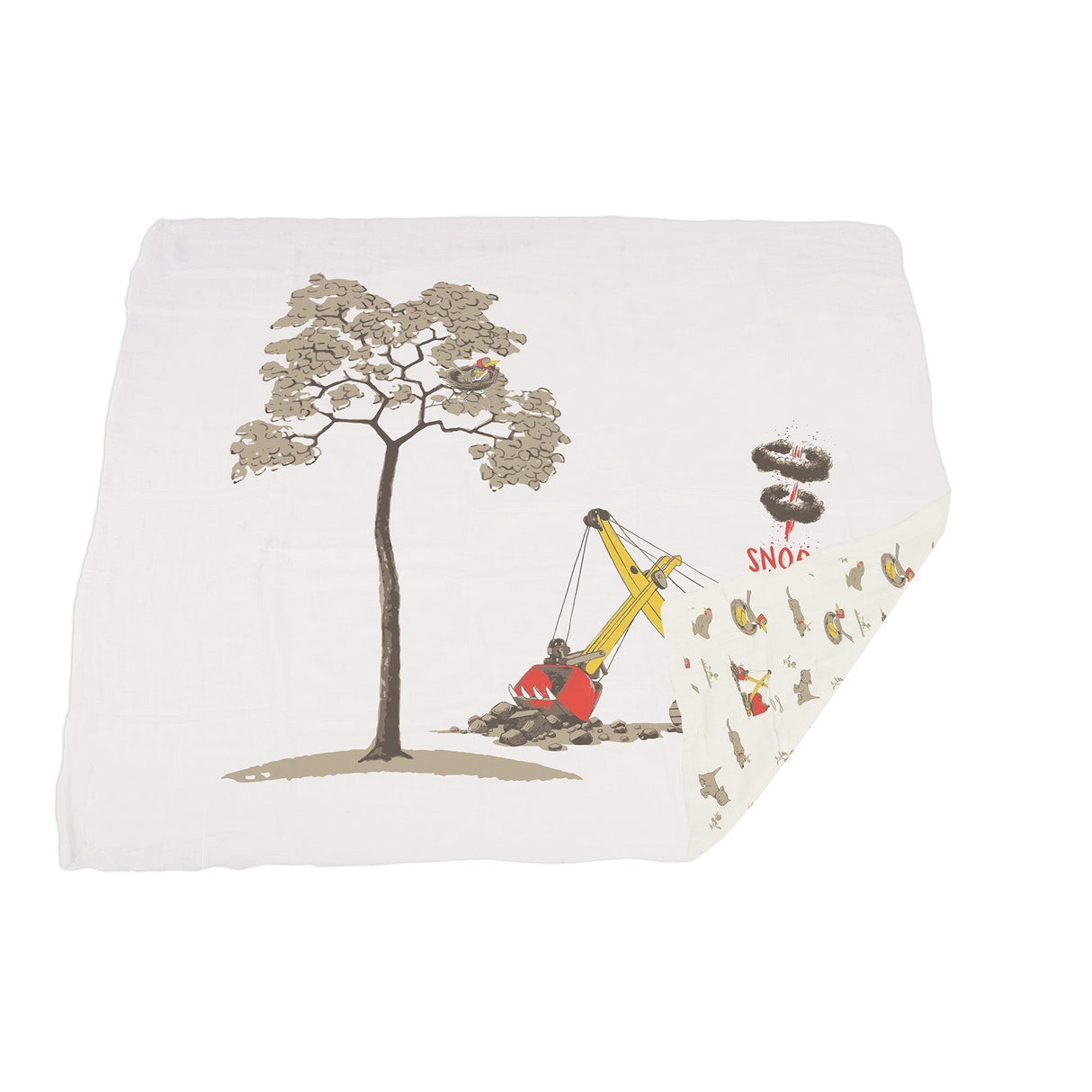 Are You My Mother? Bamboo Muslin Newcastle Blanket - HoneyBug