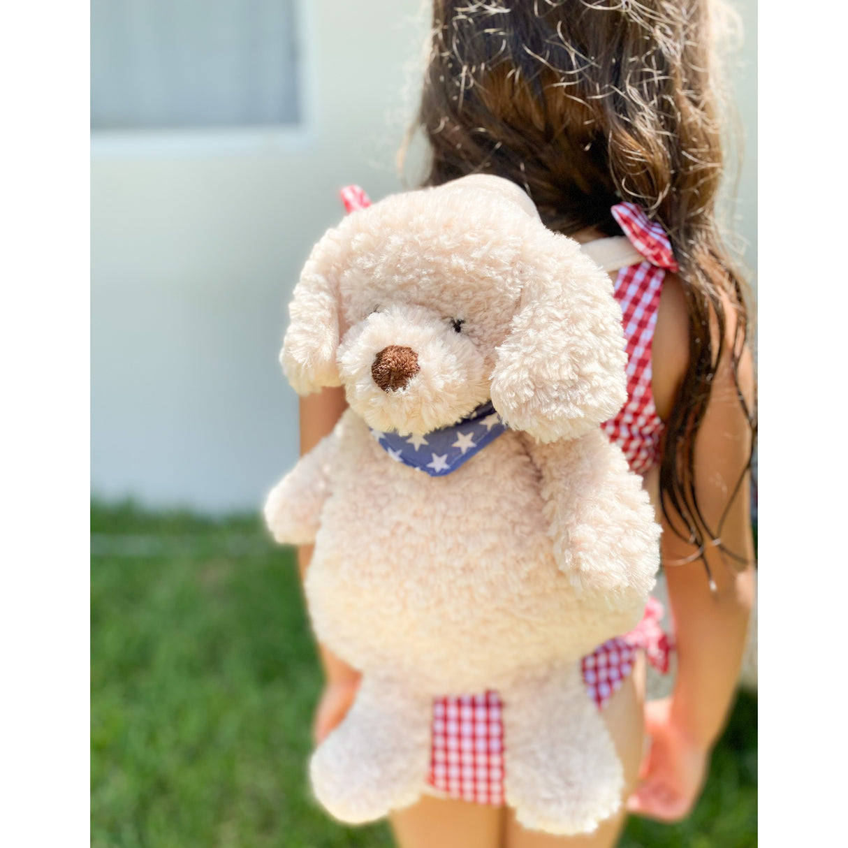 'Bentley' Puppy Plush Backpack - HoneyBug