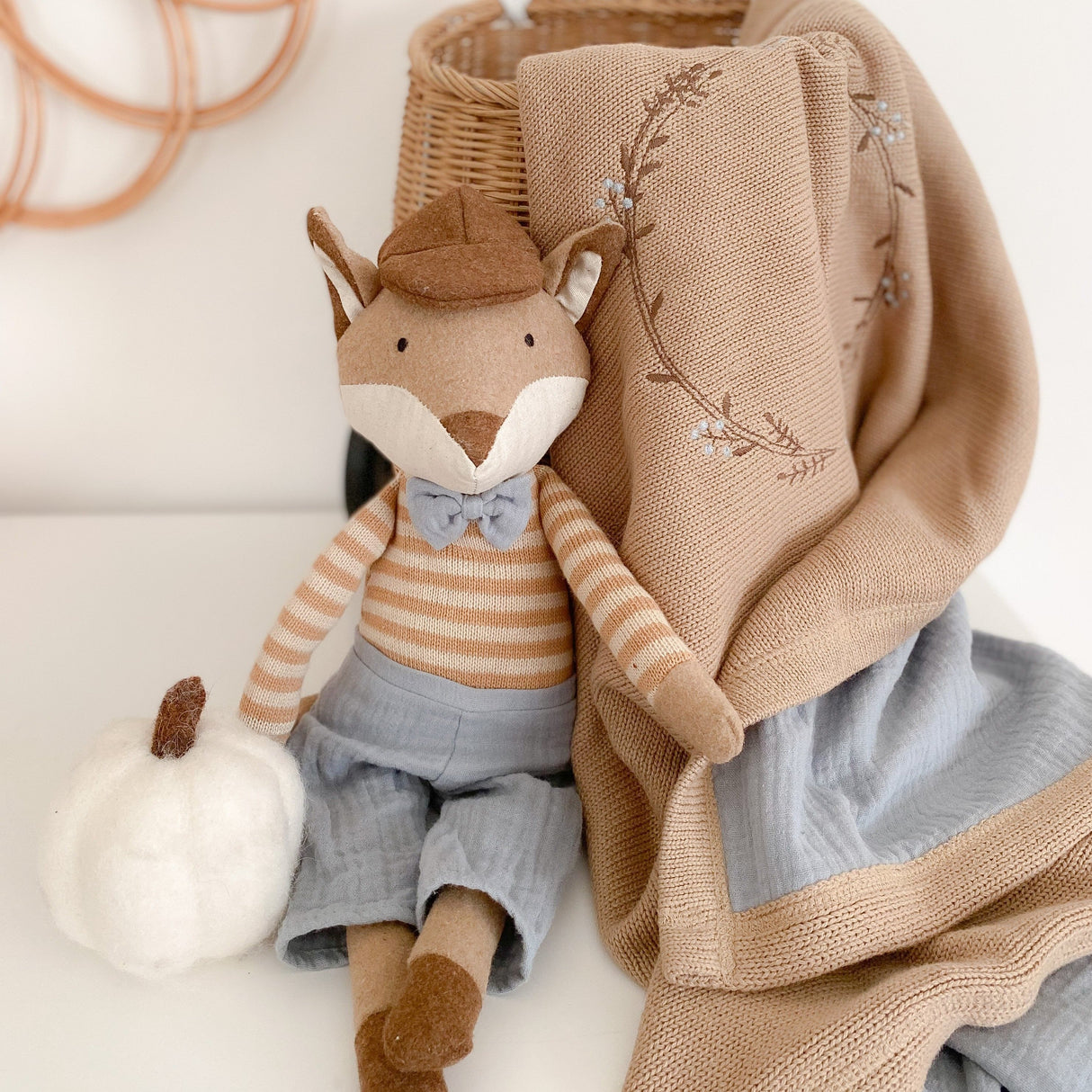 Felix Fox Linen Doll - HoneyBug
