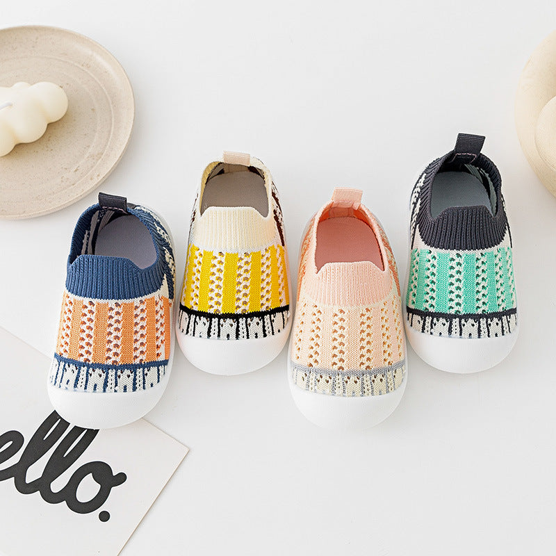 Baby First Walkers - Pink Strips - HoneyBug