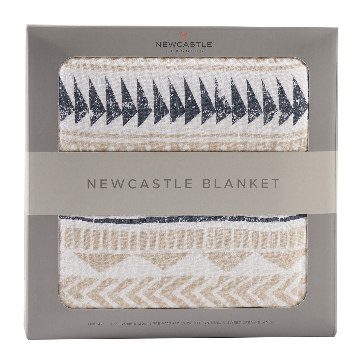Pyramid Cotton Muslin Newcastle Blanket - HoneyBug