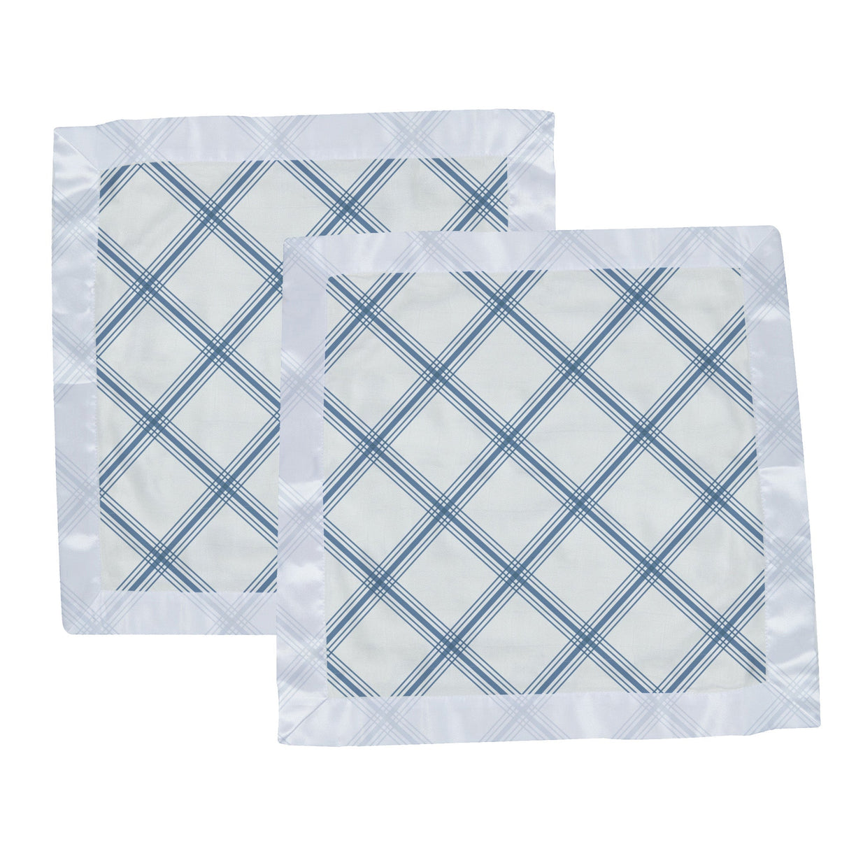 Blue Buffalo Check Plaid Newcastle Blankie - HoneyBug