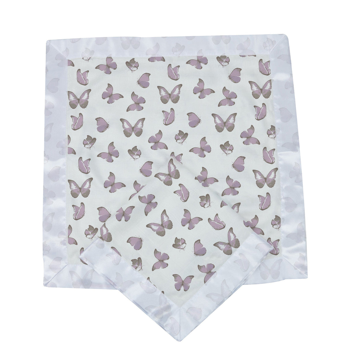 Winsome Butterflies Cotton Muslin Security Baby Blankie - HoneyBug