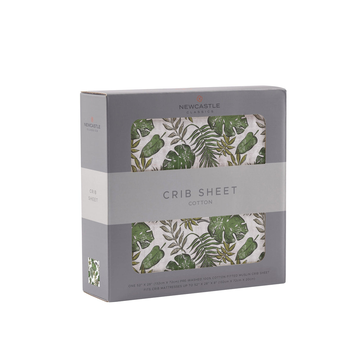 Tropical Forest Cotton Muslin Crib Sheet - HoneyBug