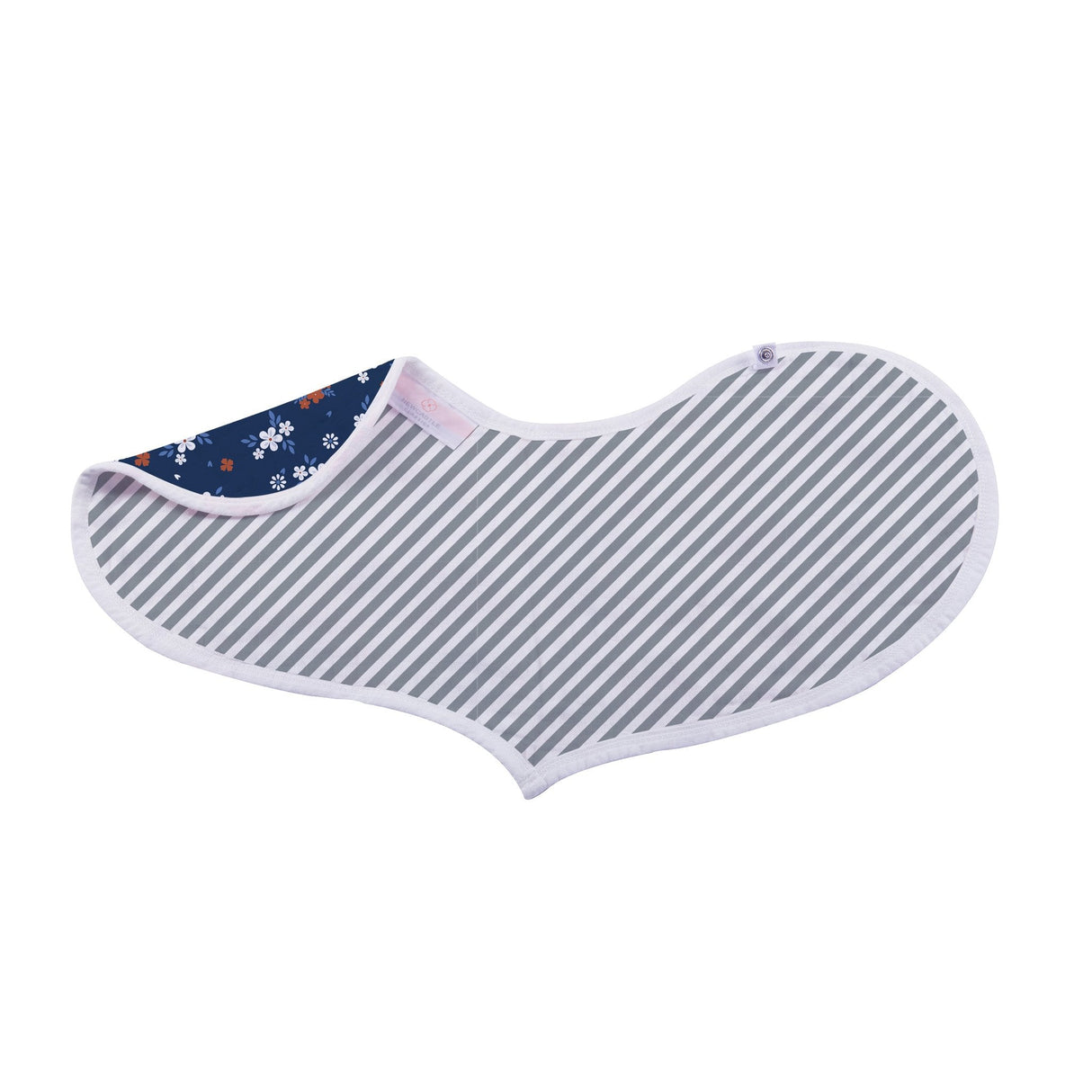 Blooms Floral Bamboo Heart Bib 2PK - HoneyBug