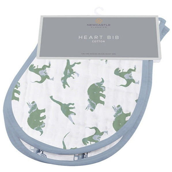 Rough Terrain Cotton Heart Bibs - HoneyBug