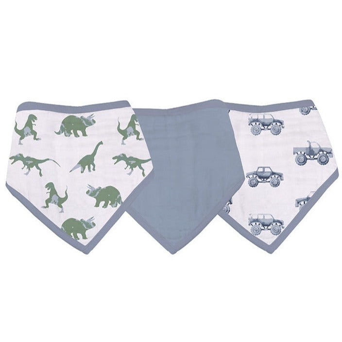 Rough Terrain Cotton Bandana Bibs - HoneyBug
