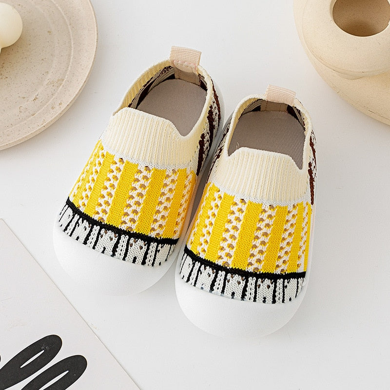 Baby First Walkers - Yellow Strips - HoneyBug