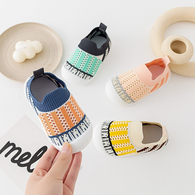 Baby First Walkers - Blue Strips - HoneyBug