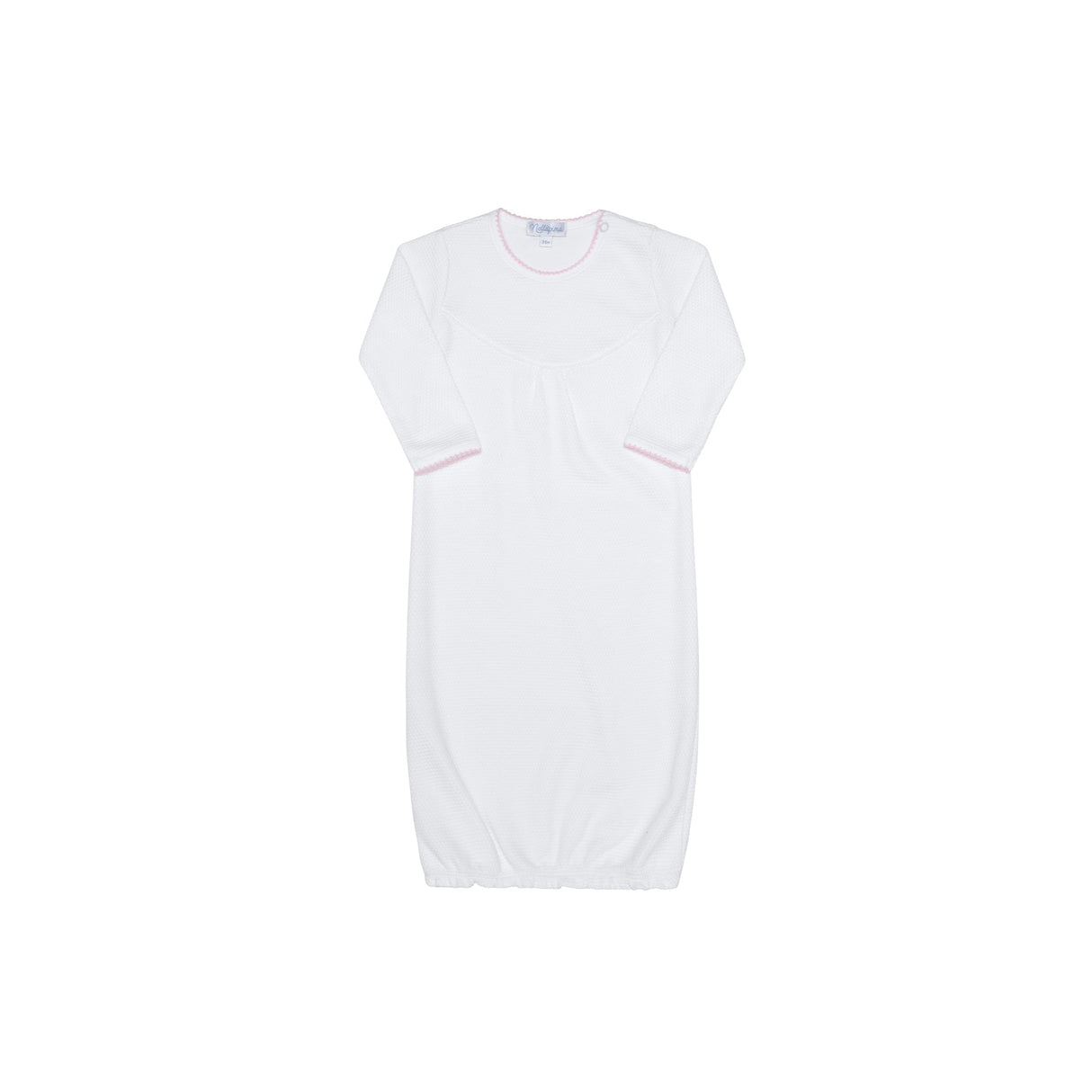 White Bubble Baby Gown - HoneyBug