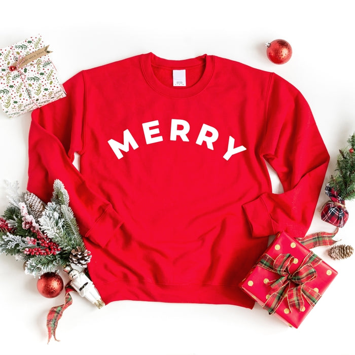 Merry Crewneck Sweatshirt - HoneyBug