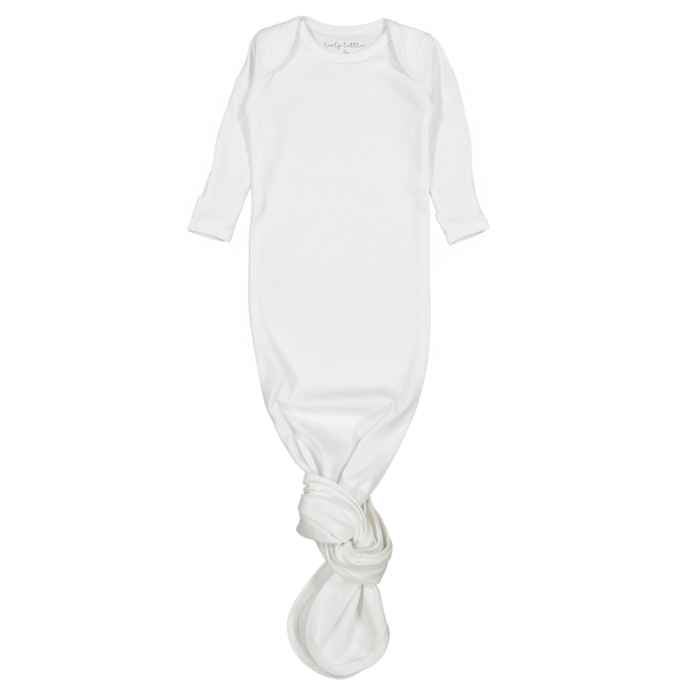 The Baby Gown - White - HoneyBug