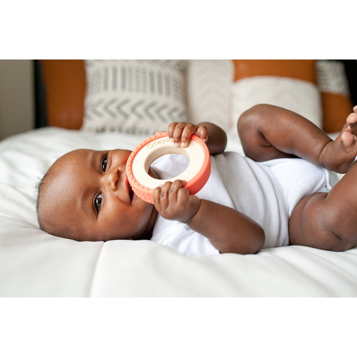 Silicone Wrapped Teether - HoneyBug