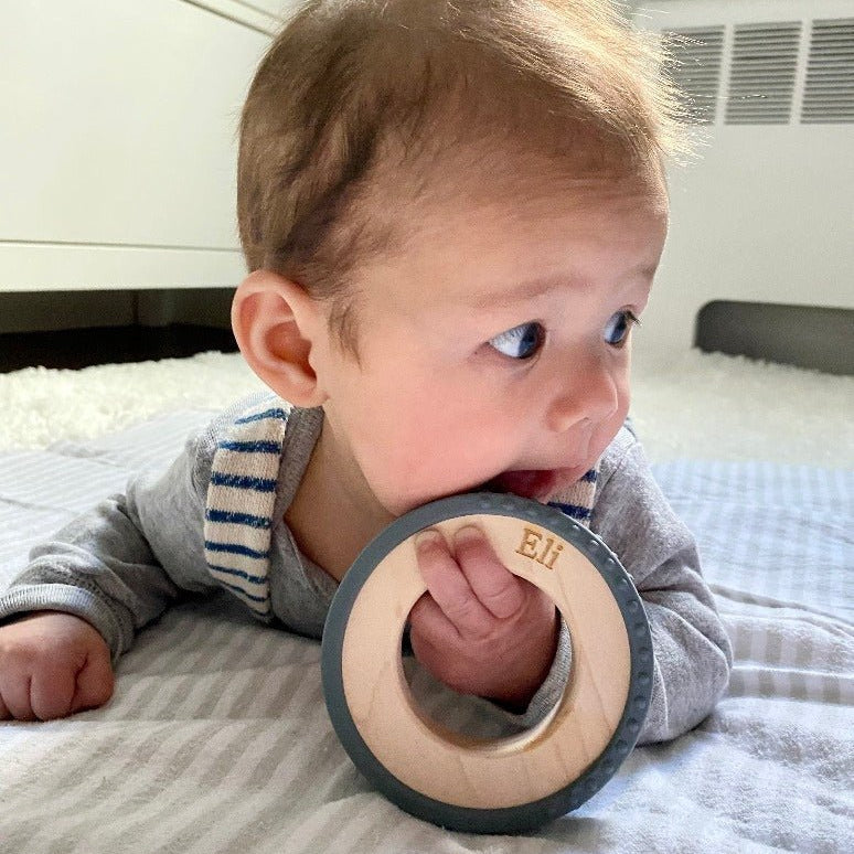 Silicone Wrapped Teether - HoneyBug