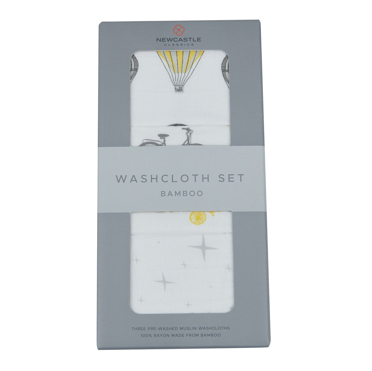 World Traveler Bamboo Washcloth Set 3PK - HoneyBug