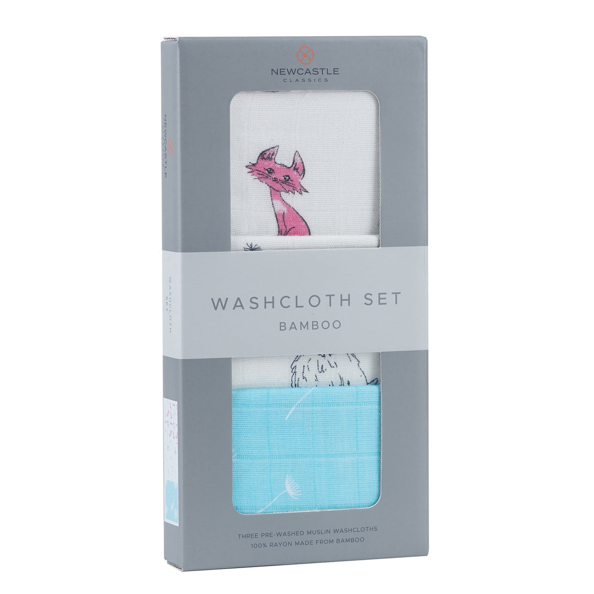 Dandelions Bamboo Washcloth Set 3PK - HoneyBug