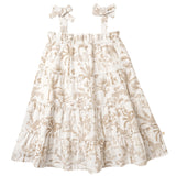 Organic Tiered Dress - Wild Tropics - HoneyBug 