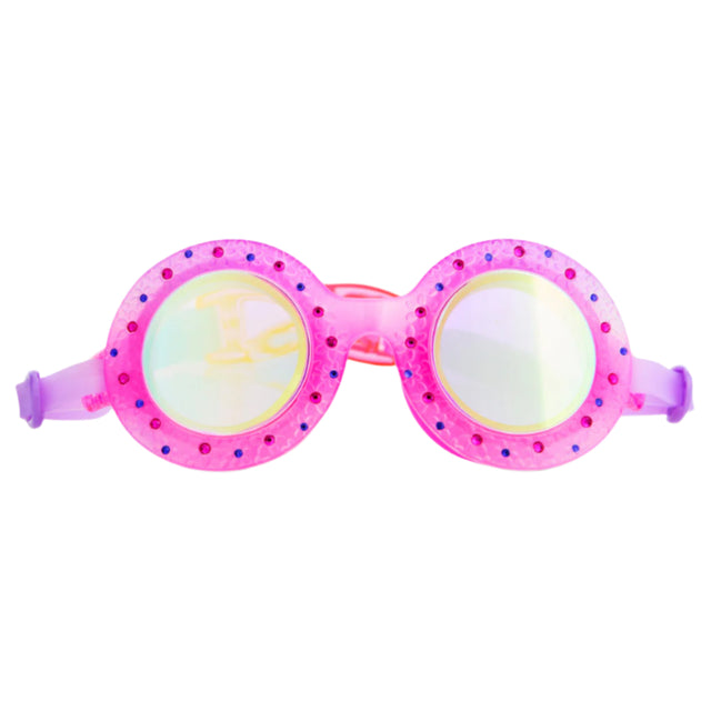 Morning Magenta Budding Flowers Girl Kids' Swim Goggles - HoneyBug 