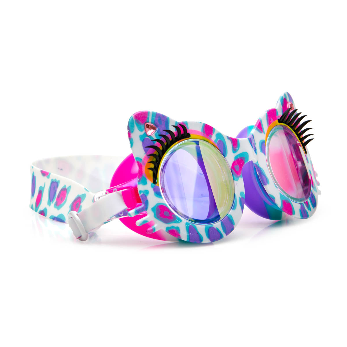 Purple Patches Savvy Cat Kids' Swim Goggles - HoneyBug 