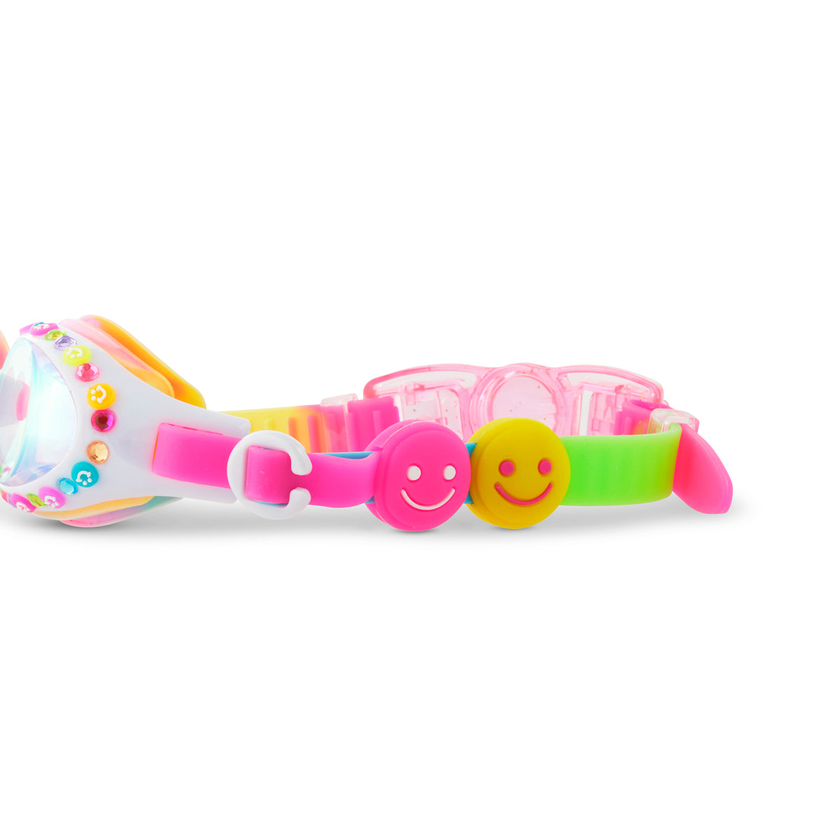 Positively Pink Smile Girl Kids' Swim Goggles - HoneyBug 