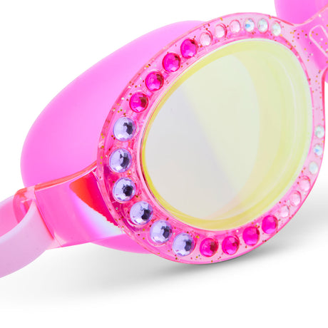 Pop of Purple Sparkling Summer Girl Kids' Swim Goggles - HoneyBug 