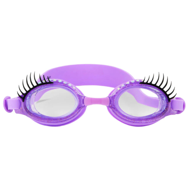 Purple Nail Polish Splash Lash Kids' Swim Goggles - HoneyBug 