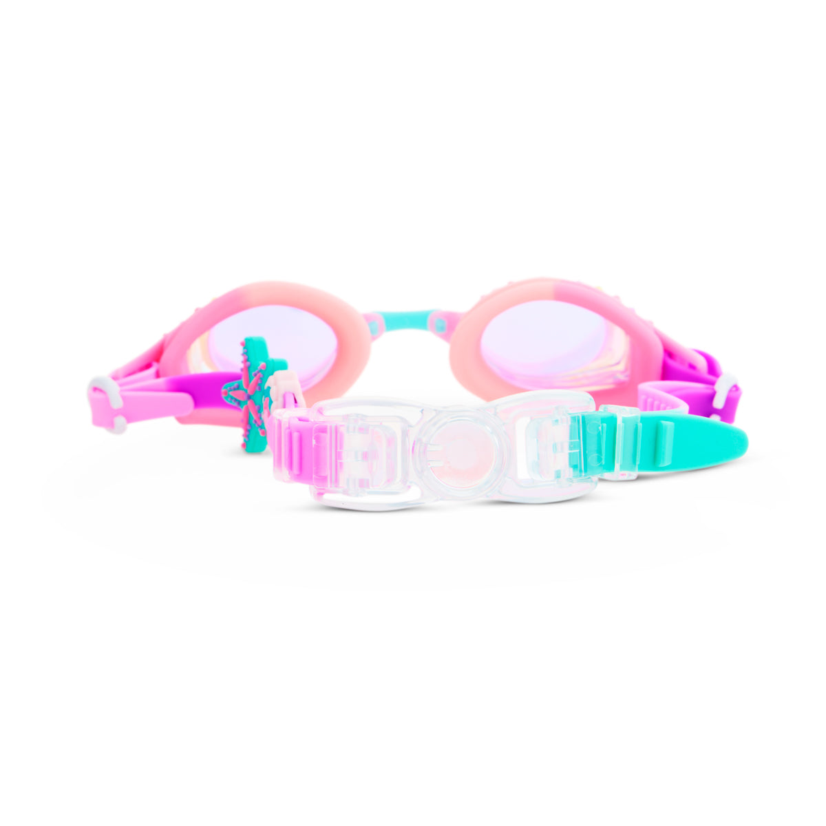 Pink Paradise Tropical Getaway Girl Kids' Swim Goggles - HoneyBug 