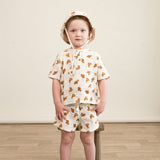 Organic Raglan Shirt & Shorts Set - Croissant - HoneyBug 