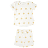 Organic Tee & Shorts Set - Summer Sun - HoneyBug 
