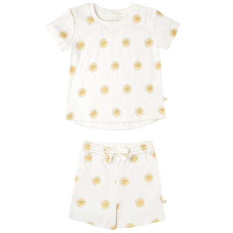 Organic Tee & Shorts Set - Summer Sun - HoneyBug 