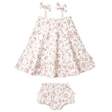 Organic Tiered Dress - Petit Floral - HoneyBug 