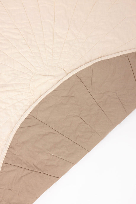 Sparrow/Desert Lark - Linen Quilted Playmat - HoneyBug 