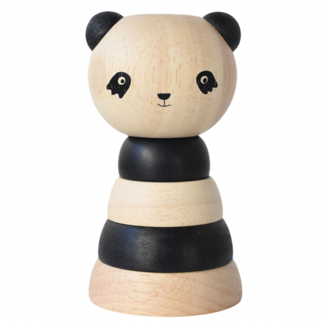 Wood Stacker - Panda - HoneyBug 