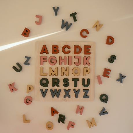 Wooden Alphabet Puzzle - HoneyBug 