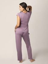 Davy Nursing & Maternity Pajama Set | Dusty Mauve - HoneyBug 