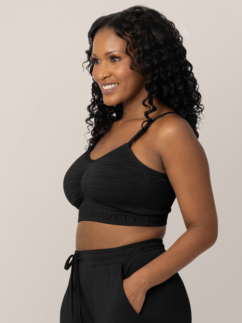 Sublime® Hands-Free Pumping & Nursing Bra | Black - HoneyBug 
