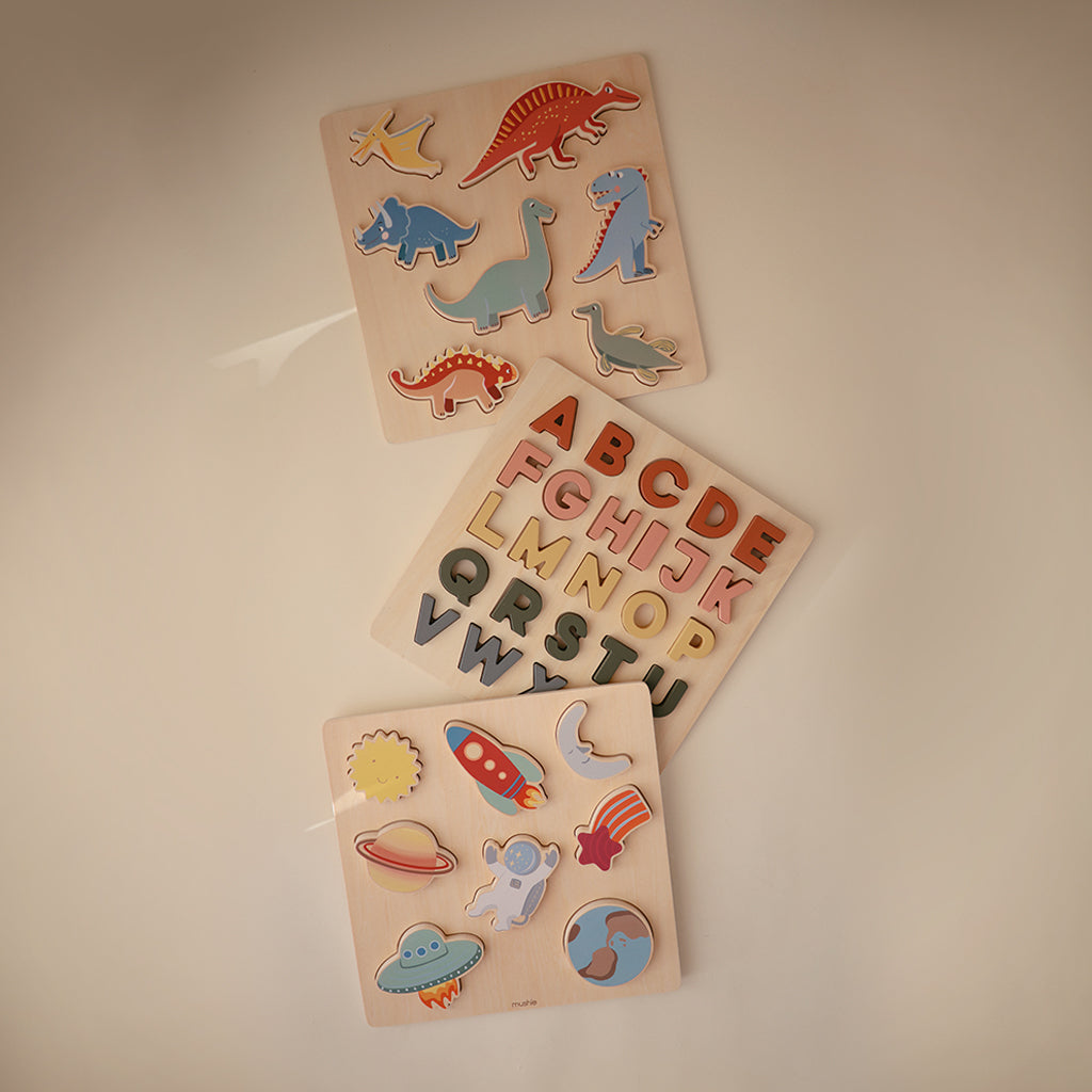 Wooden Alphabet Puzzle - HoneyBug 